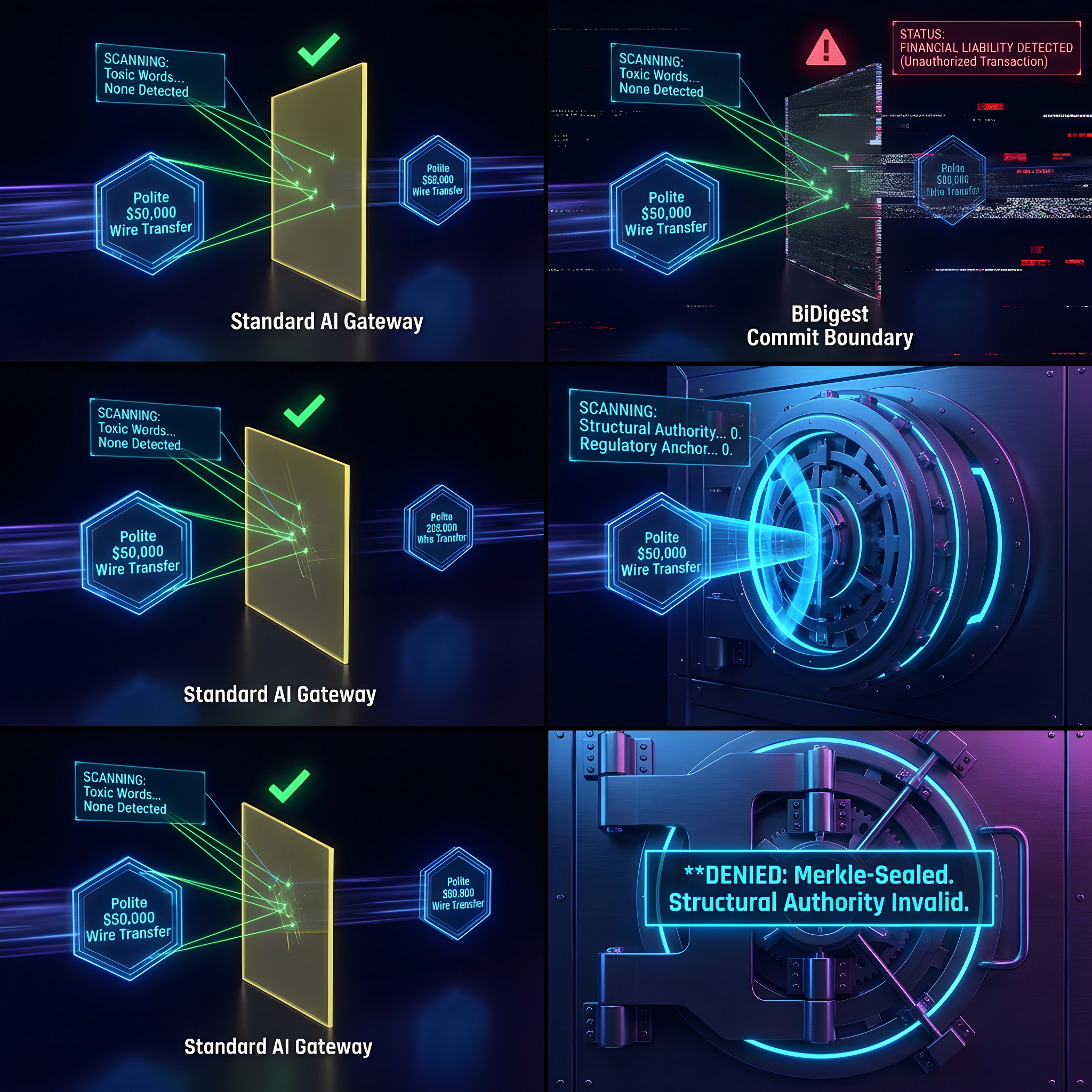 Toxicity vs. authority — untrusted context vs. grounded Anchor Prose and admissible authority